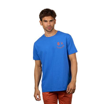 Static Graphic T-Shirt – Blue T-Shirts Eight-X