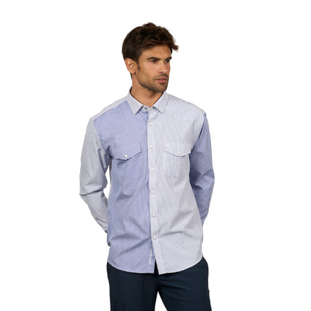 Blueport Long Sleeve Button Down Shirt Button Down Shirts Eight-X