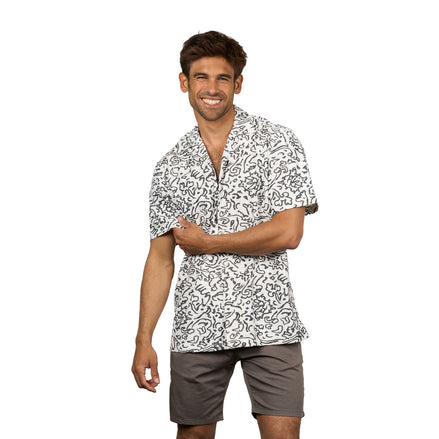 Soft Brush Short Sleeve Button Up Shirt Button Down Shirts Eight-X