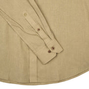 Essential Utility Linen Long Sleeve Button Down Shirt - Olive Button Down Shirts Eight-X