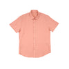 Essential Linen Button Short Sleeve Button Down Shirt - Orange Button Down Shirts Eight-X