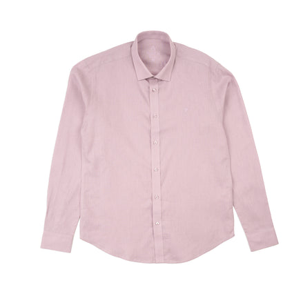 Essential Linen Long Sleeve Button Down Shirt - Lilac Button Down Shirts Eight-X