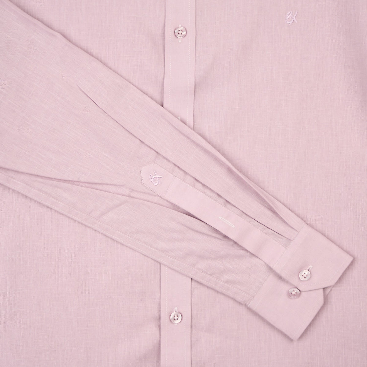 Essential Linen Long Sleeve Button Down Shirt - Lilac Button Down Shirts Eight-X