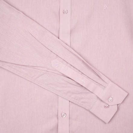 Essential Linen Long Sleeve Button Down Shirt - Lilac Button Down Shirts Eight-X