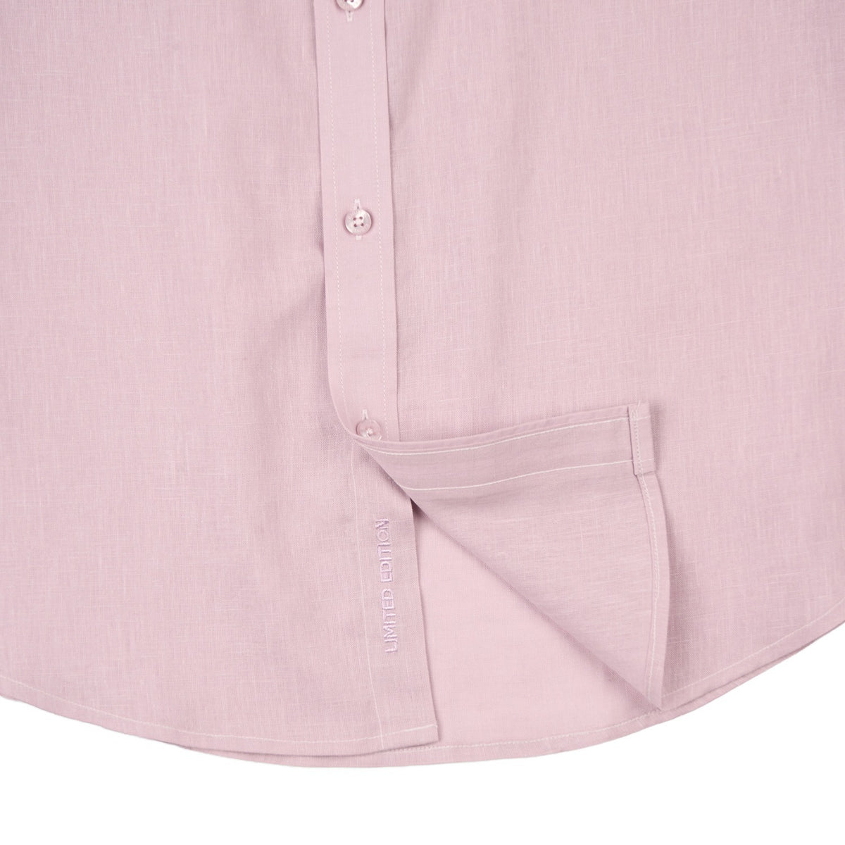 Essential Linen Long Sleeve Button Down Shirt - Lilac Button Down Shirts Eight-X
