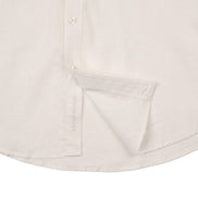 Essential Linen Long Sleeve Button Down Shirt - White Button Down Shirts Eight-X