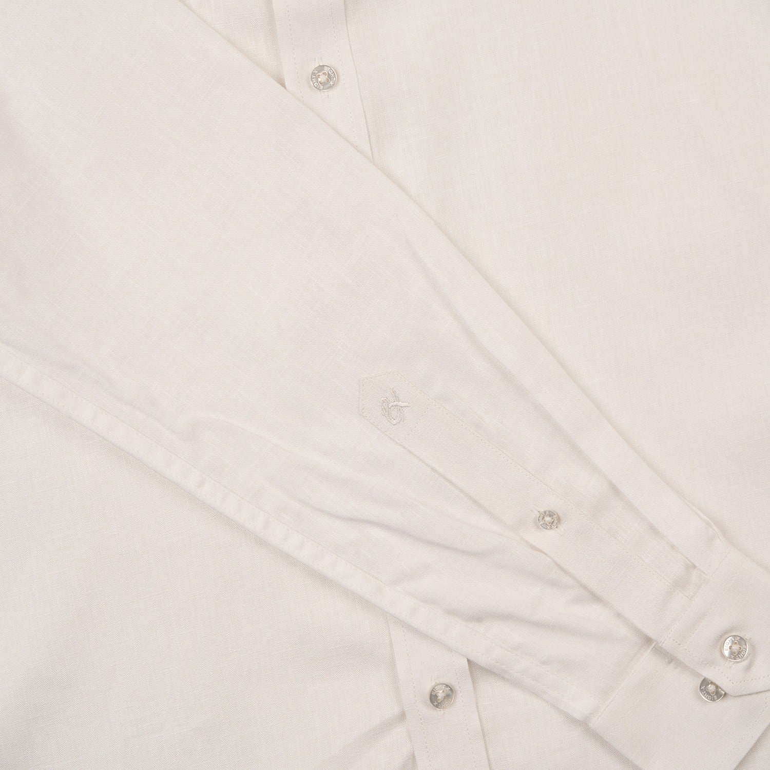 Essential Linen Long Sleeve Button Down Shirt - White Button Down Shirts Eight-X