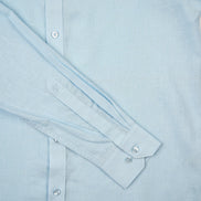 Essential Linen Long Sleeve Button Down Shirt - Light Blue Button Down Shirts Eight-X