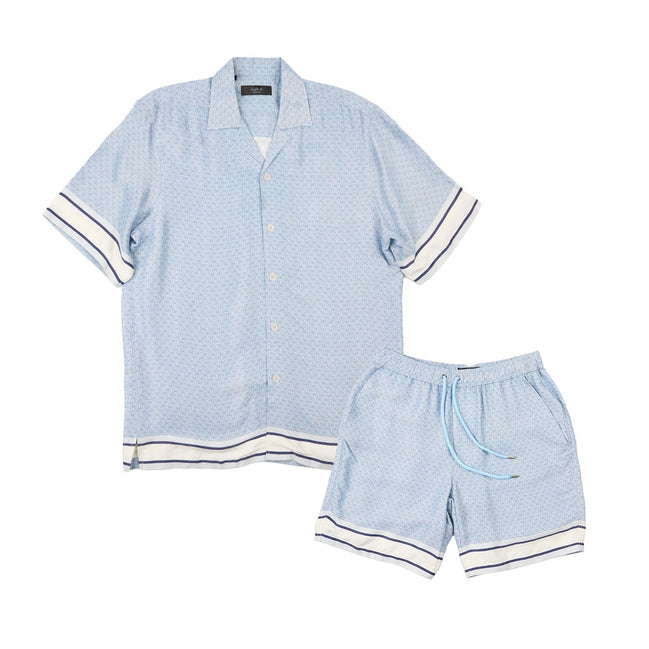 Regency Short Sleeve Shirt + Shorts Matching Set Sets Eight-X