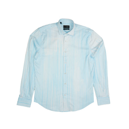 Types Of Stripes Button Down Shirt - Blue Sets Eight-X