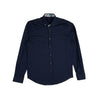 Solid Cotton Stretch Button Down Shirt w/ Abstract Trim Button Down Shirts Eight-X