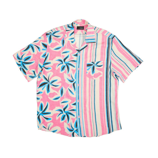 Pink Paradise Relaxed Fit Short Sleeve Shirt Short Sleeve Eight-X