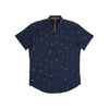 Parrot Punch Foil Short Sleeve Shirt - Navy Shirts Eight-X