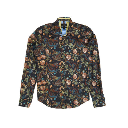 Imperial Dragon Tapestry Button Down Shirt Shirts Eight-X
