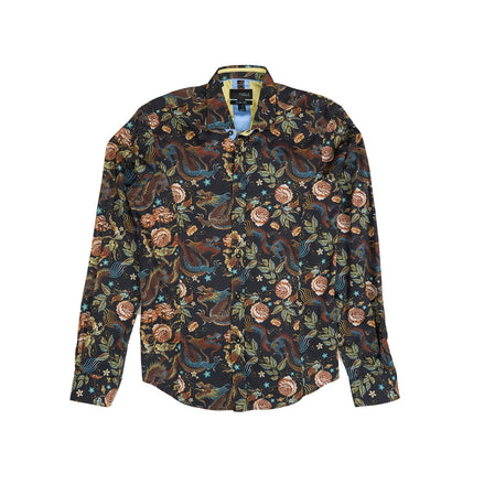 Imperial Dragon Tapestry Button Down Shirt Shirts Eight-X