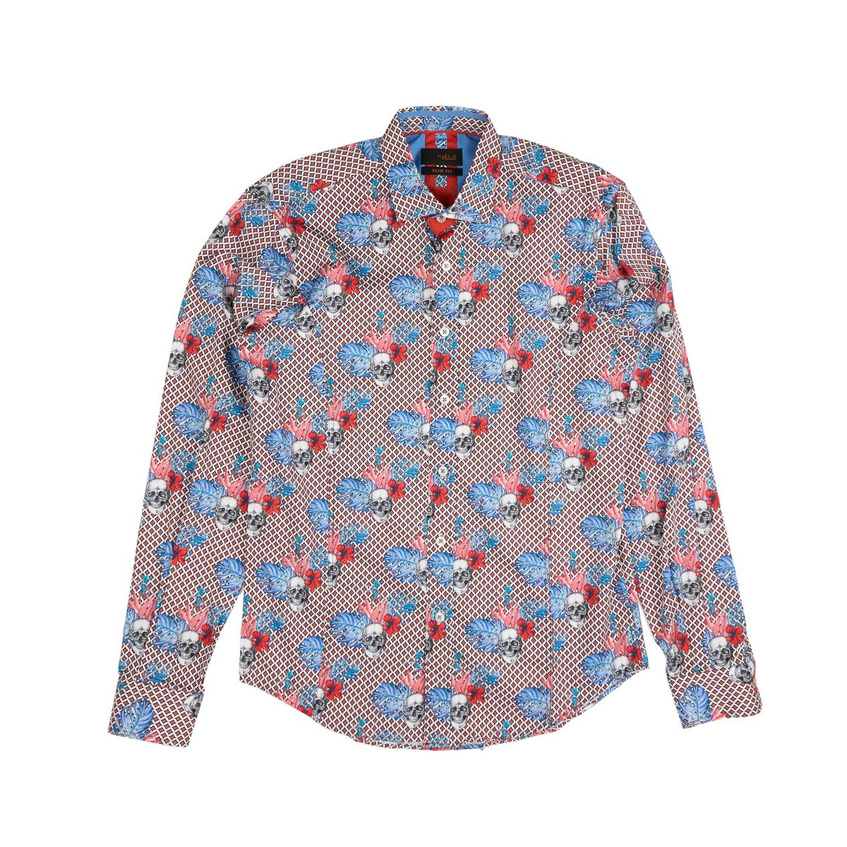 Hibiscus Haunt Button Down Shirt Shirts EightX