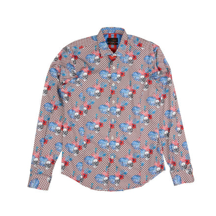 Hibiscus Haunt Button Down Shirt Shirts EightX