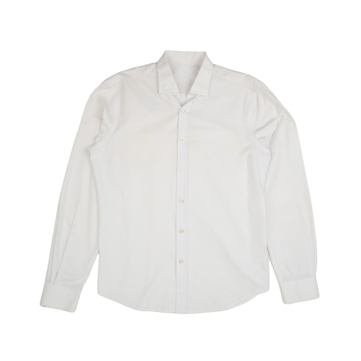 Diamond Plate Jacquard Button Down Shirt - White Shirts EightX