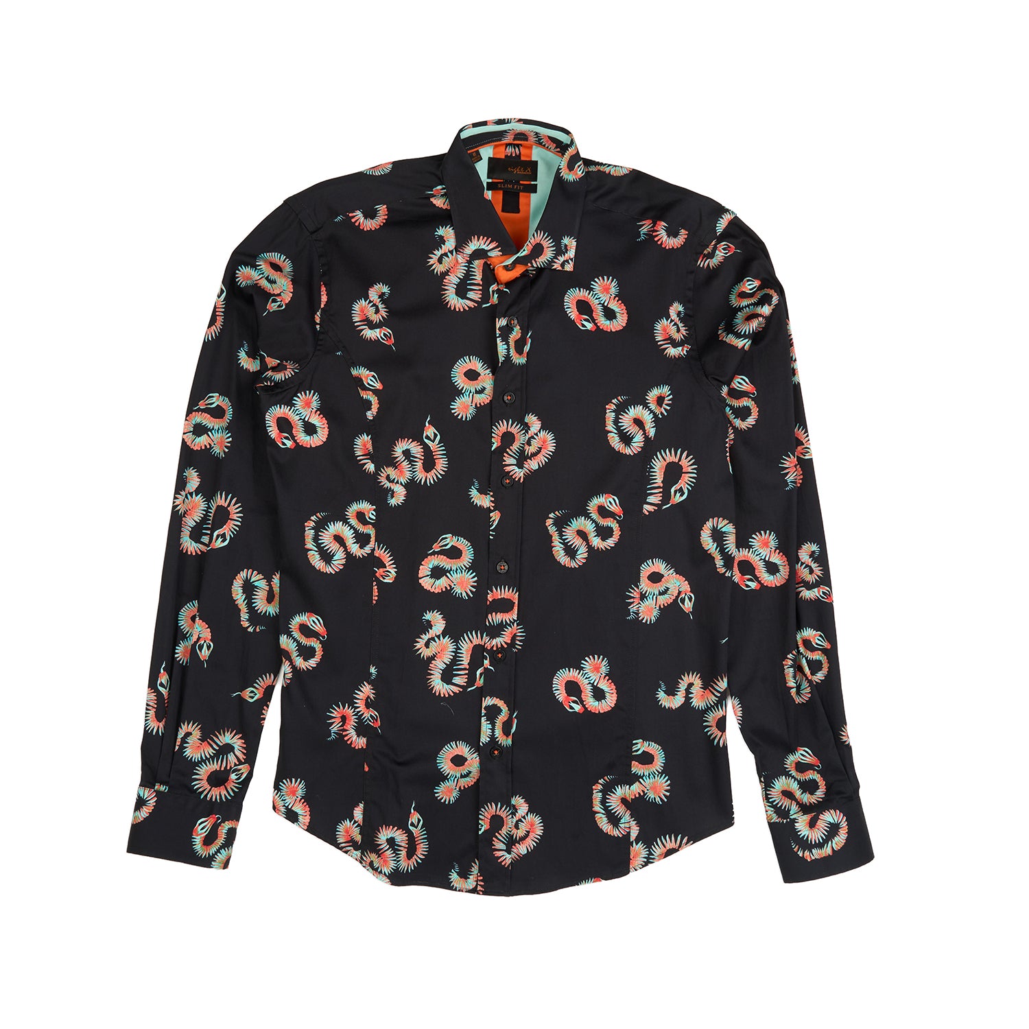 Eight-X | Designer Dress Shirts | Aztec Snake Print Shirt