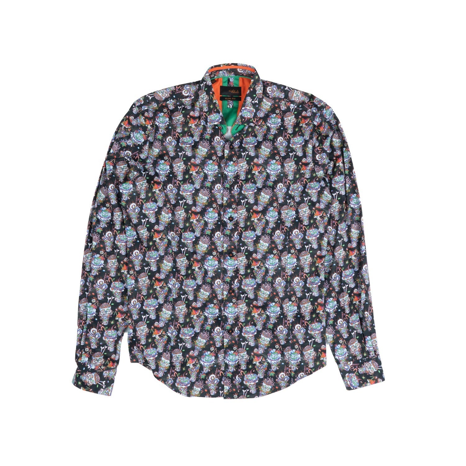 neon blue dress shirt Men's Floral Print Neon Glow Flowers Shirt Button Up Shirt Casual Dress Shirt Long Sleeve Hawaiian Vacation Daily Streetwear Summer Spring Turndown 3D Print Collared Shirts Blue Black Orange Green 2026