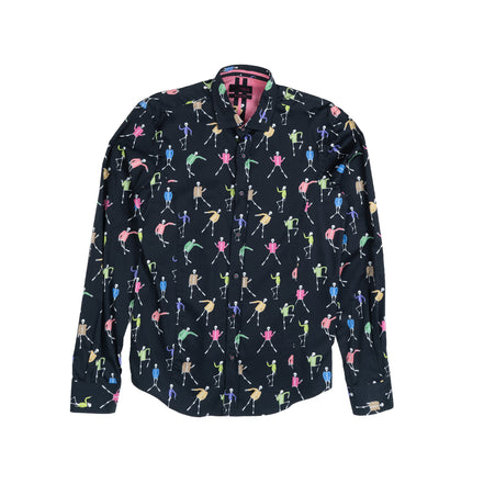 Dancing Skeletons Button Down Shirt Shirts Eight-X