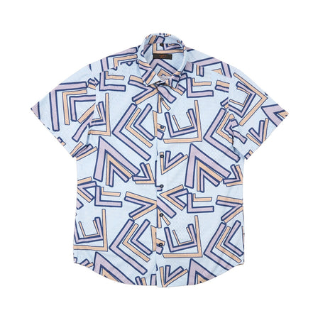 Vector Short Sleeve Button Up Shirt Button Down Shirts Eight-X