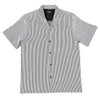 Stripe Short Sleeve + Matching Short Set Button Down Shirts Eight-X BLACK S