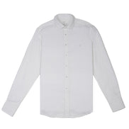 Classic Linen Long Sleeve Button Down Shirt - White Eight-X WHITE S