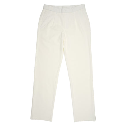 Pleated Pant - White Jeans Eight-X