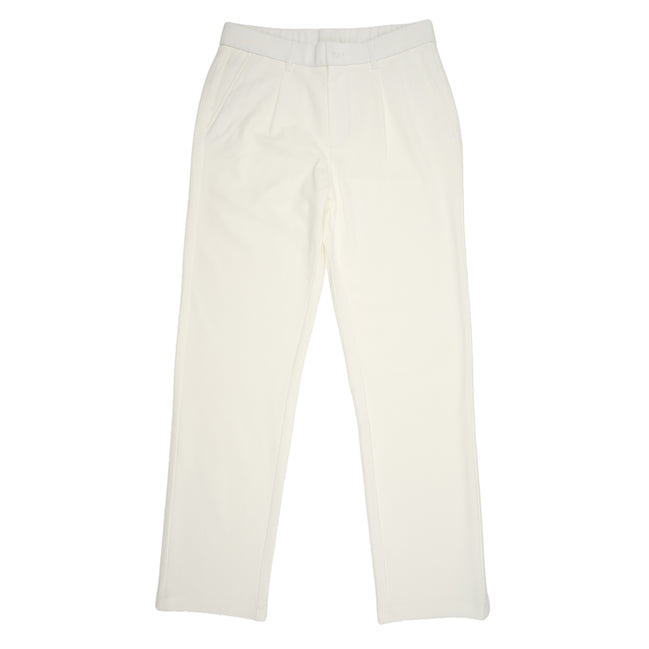 Pleated Pant - White Jeans Eight-X