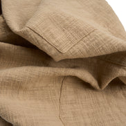 Linen Drawstring Pant - Beige Linen Eight-X