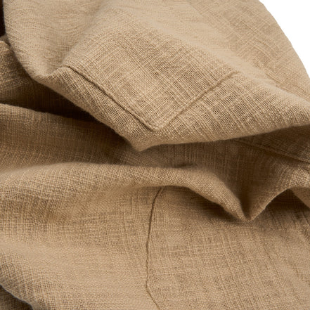 Linen Drawstring Pant - Beige Linen Eight-X