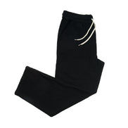 Linen Drawstring Pant - Black Linen Eight-X