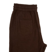 Linen Drawstring Pant - Brown Linen Eight-X