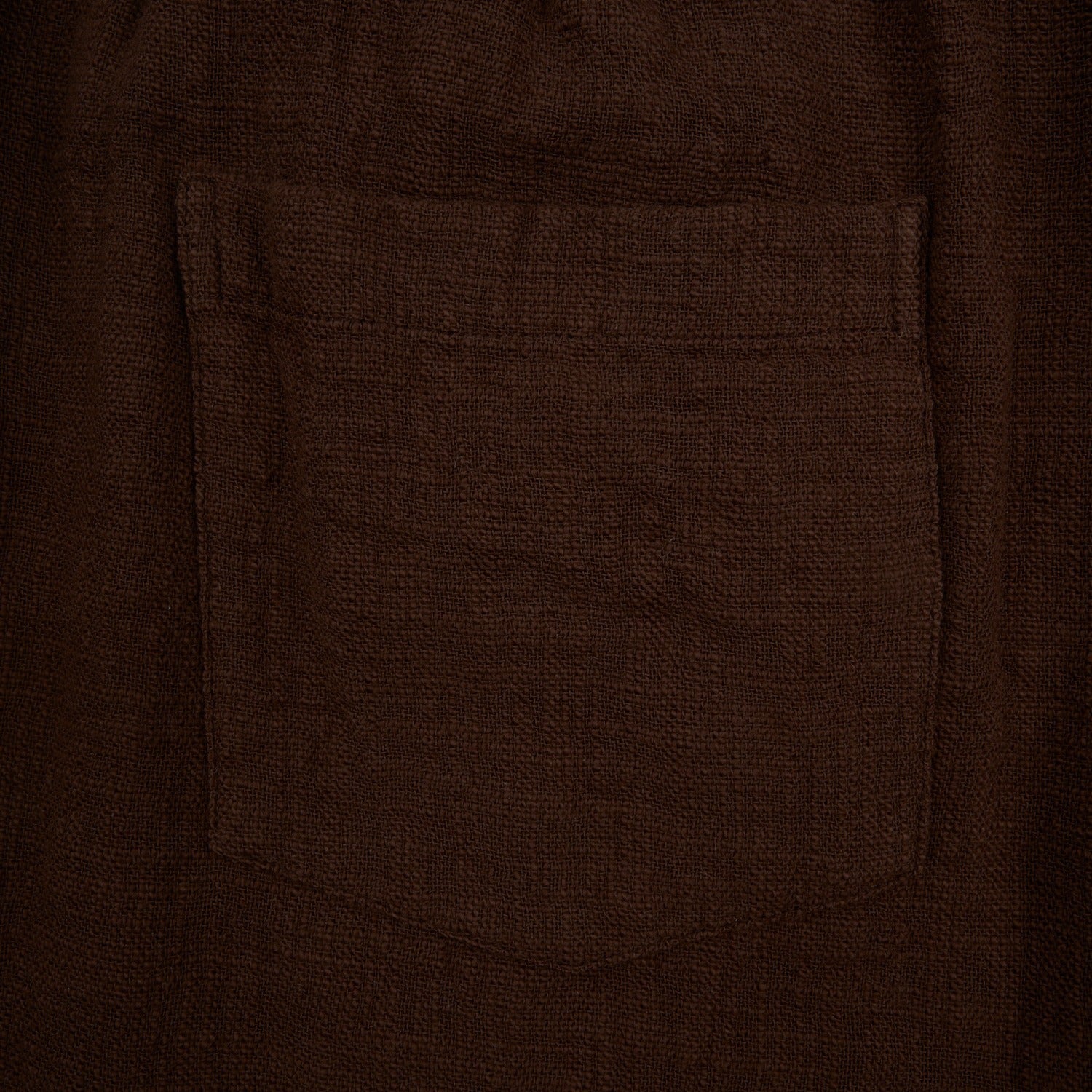 Linen Drawstring Pant - Brown Linen Eight-X