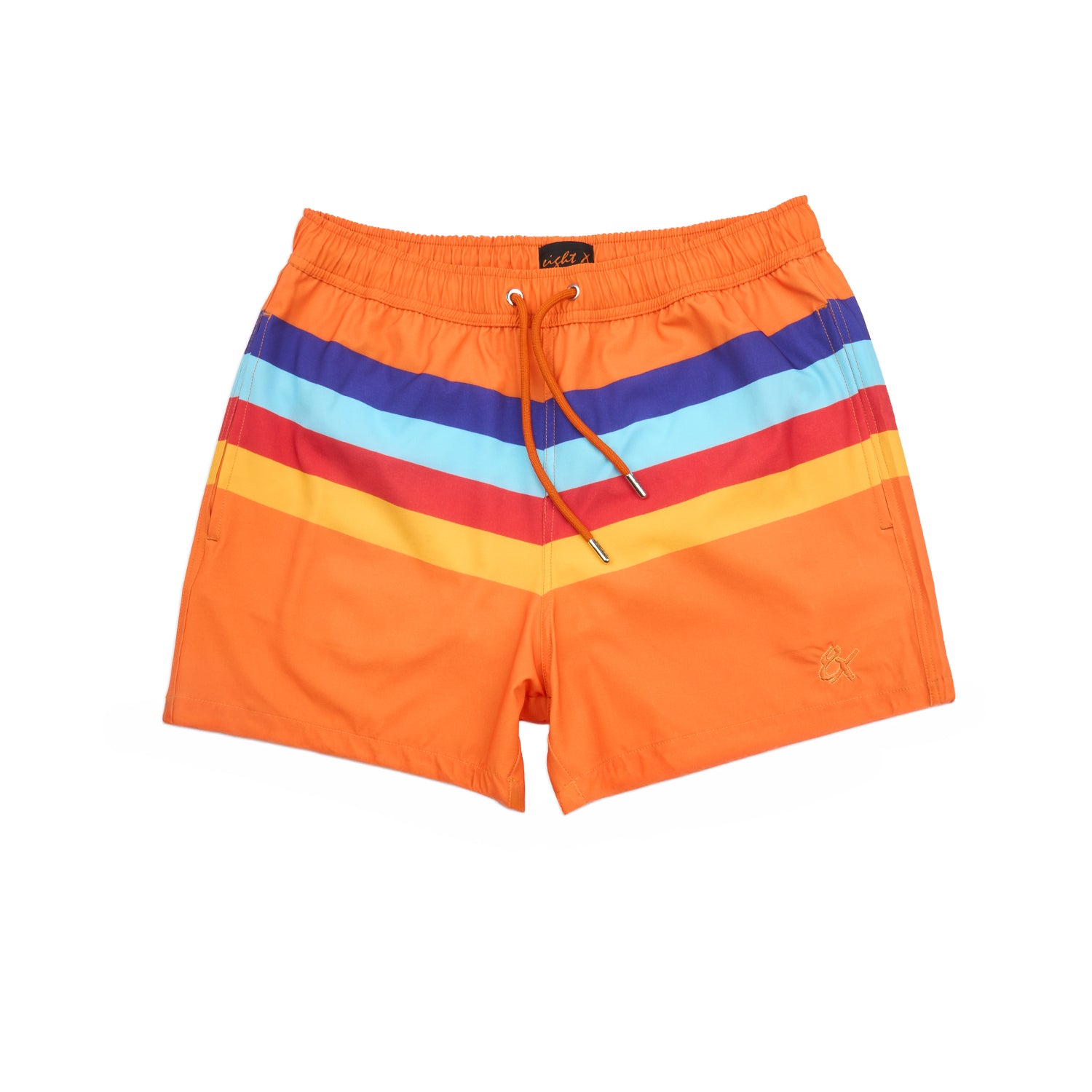 Malibu Stripe Swim Trunks Swim Wear Eight-X