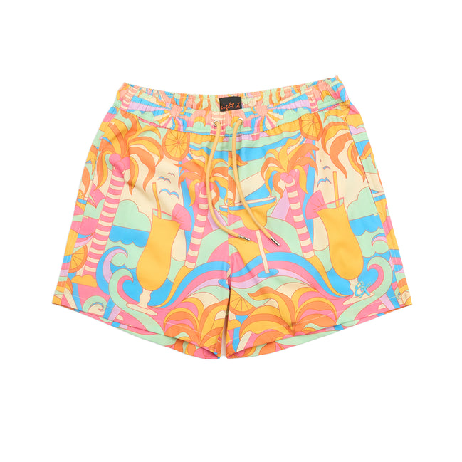 Retro Oasis Swim Trunks Swim Wear Eight-X