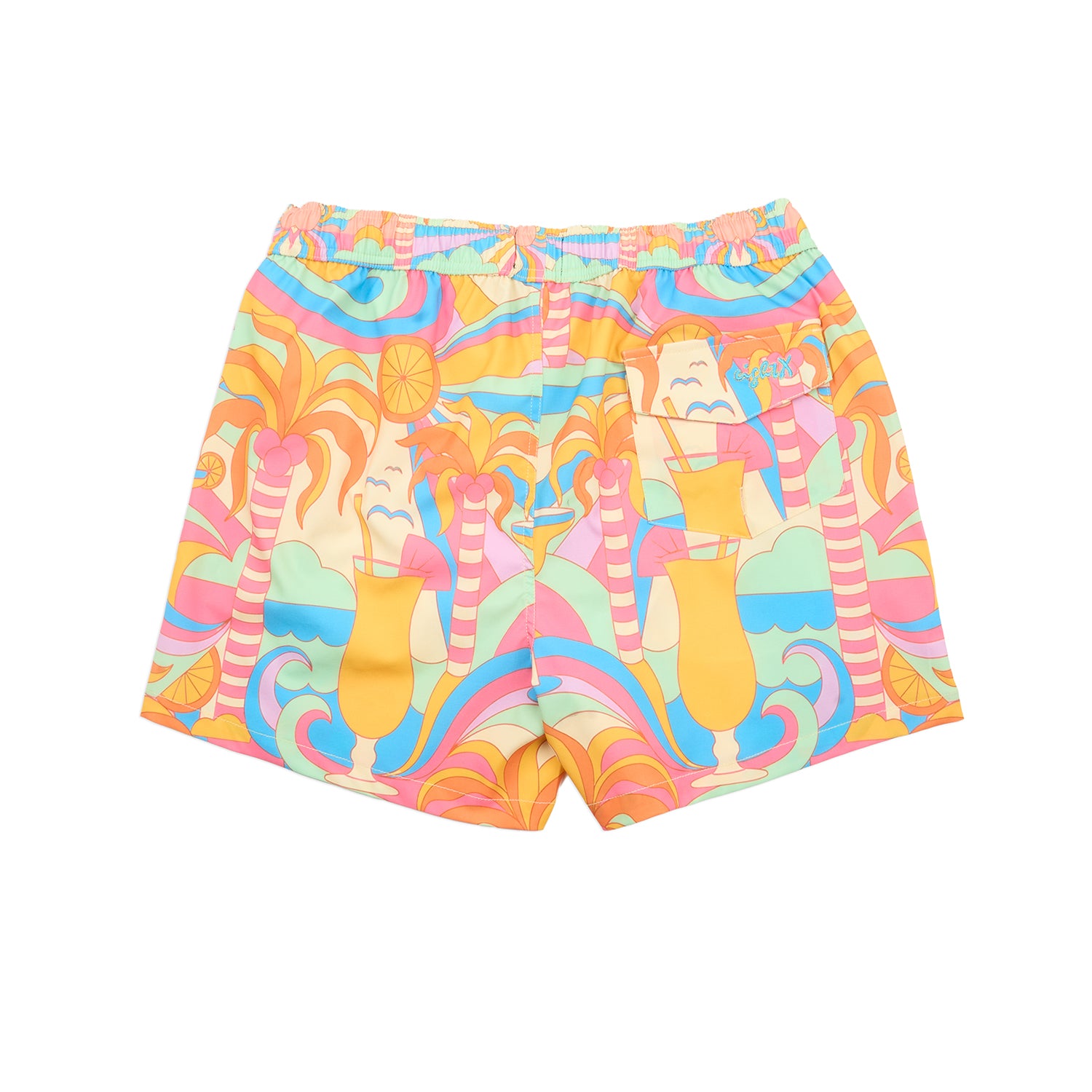 Retro Oasis Swim Trunks Swim Wear Eight-X