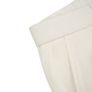 Pleated Pant - White Jeans Eight-X