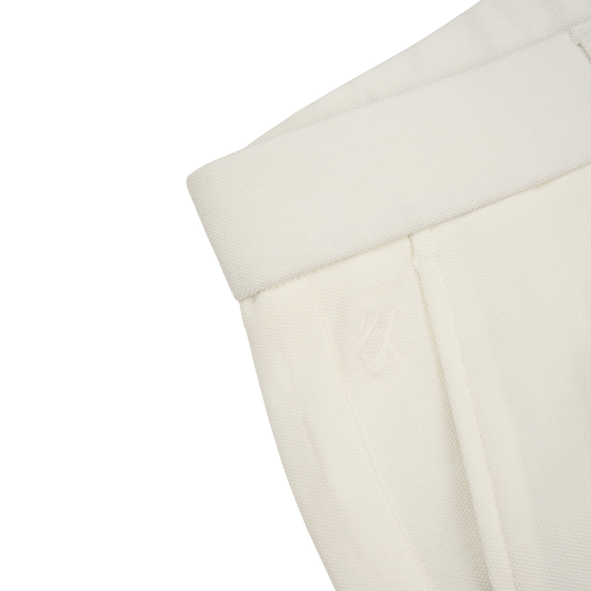 Pleated Pant - White Jeans Eight-X