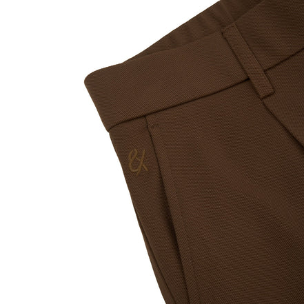 Pleated Pant - Brown Jeans Eight-X