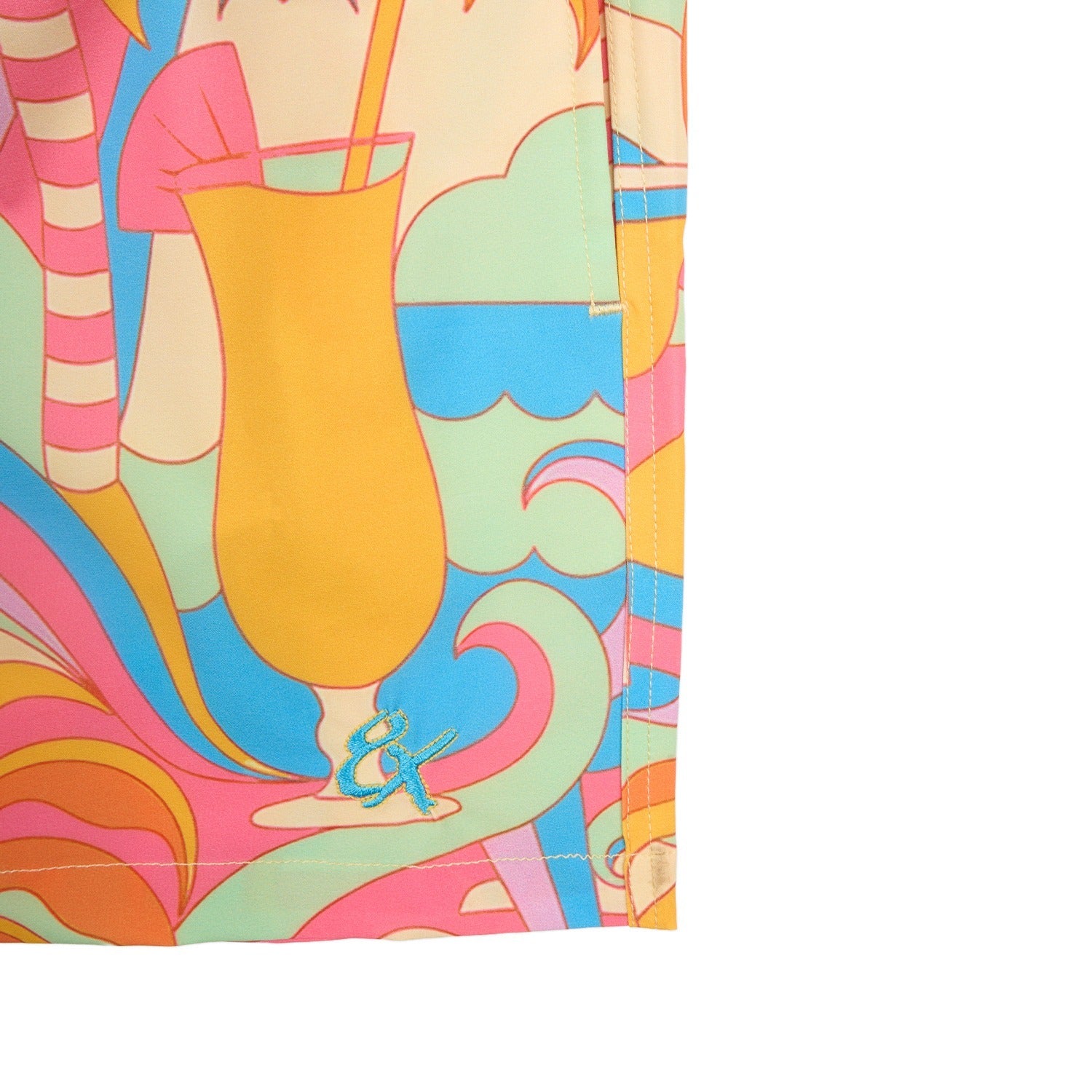Retro Oasis Swim Trunks Swim Wear Eight-X