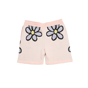 Mod Bloom Knit Short Sleeve and Short Set - Pink Matching Sets Eight-X