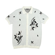 Monochrome Bloom Knit Short Sleeve and Short Set Matching Sets Eight-X