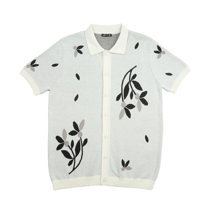 Monochrome Bloom Knit Short Sleeve and Short Set Matching Sets Eight-X