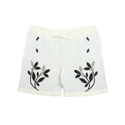 Monochrome Bloom Knit Short Sleeve and Short Set Matching Sets Eight-X