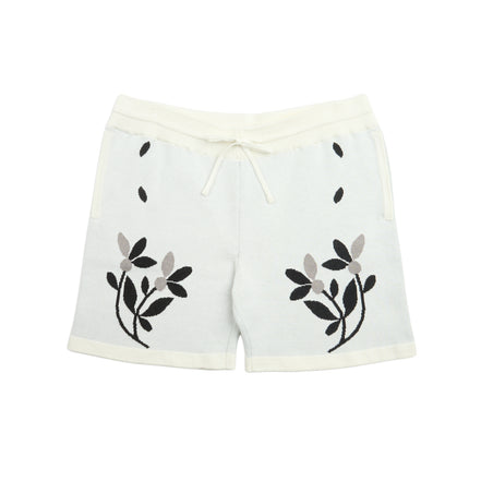 Monochrome Bloom Knit Short Sleeve and Short Set Matching Sets Eight-X
