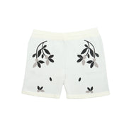 Monochrome Bloom Knit Short Sleeve and Short Set Matching Sets Eight-X