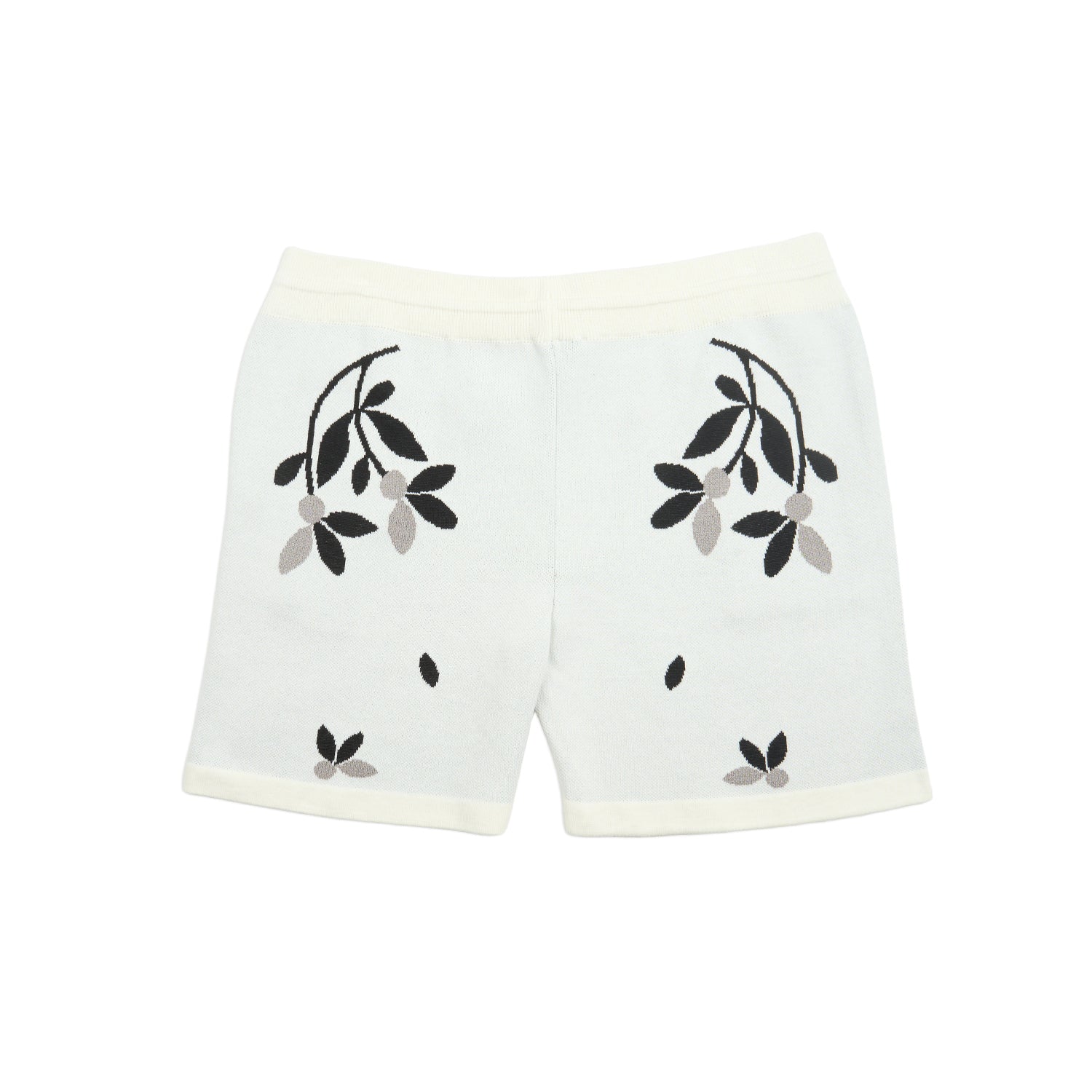Monochrome Bloom Knit Short Sleeve and Short Set Matching Sets Eight-X
