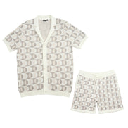 Orbit Knit Short Sleeve and Short Set Matching Sets Eight-X